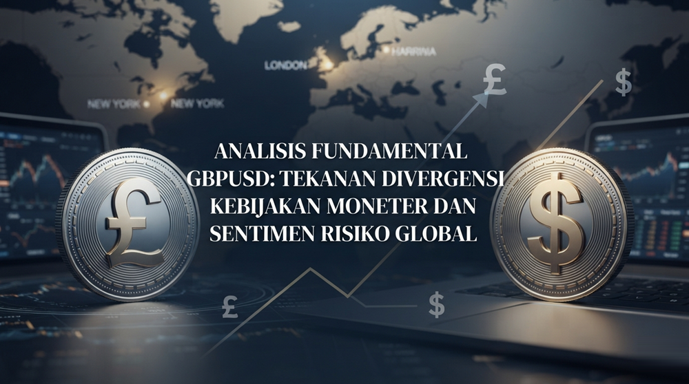 Analisis Fundamental GBPUSD: Tekanan Divergensi Kebijakan Moneter dan Sentimen Risiko Global