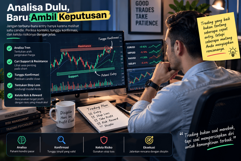 Jangan Cuma Lihat Candle, Begini Cara Analisa Candlestick Forex
