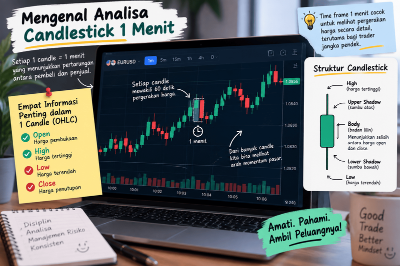 Takut Terjebak False Signal? Kenali Analisa Candlestick 1 Menit