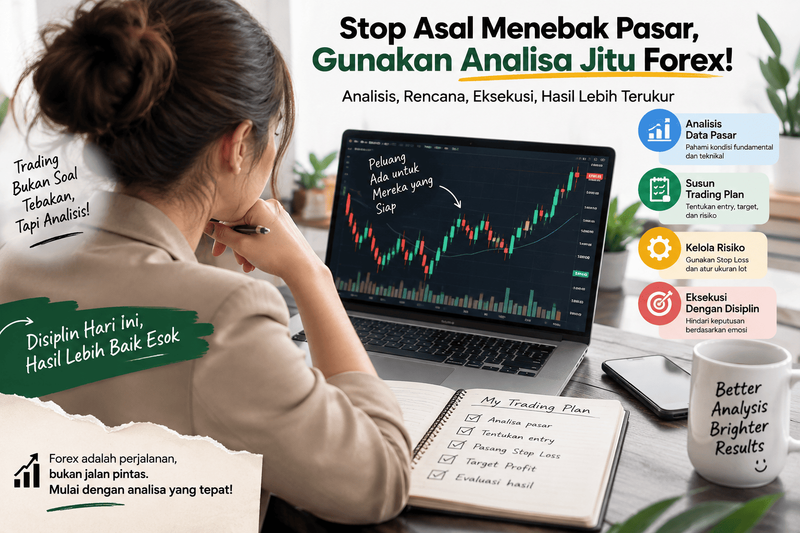 Stop Asal Menebak Pasar, Gunakan Analisa Jitu Forex!