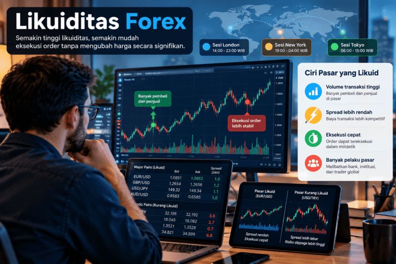 Sering Kena Slippage? Pahami Apa Itu Likuiditas Forex agar Eksekusi Order Lebih Aman 